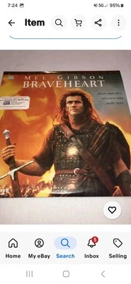 Laserdisc Lot Of 4 Braveheart Red October Courage Under Fire Rainman - Image 1 of 4