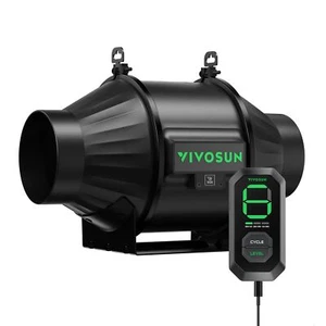 VIVOSUN T4 4 Inch Inline Duct Fan Ventilation Exhaust with E12 Speed Controller - Picture 1 of 9