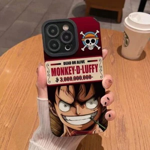 One Piece Luffy Anime Für iPhone 7/8 11 12 13 14 XR Case Hülle Schutzhülle Cover - Picture 1 of 5