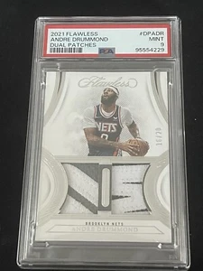 2021 Panini Flawless Andre Drummond Dual Patches 16/20 PSA 9 Pop 1 None Higher - Bild 1 von 2