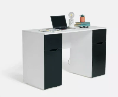 Habitat Pod Double Pedestal Desk - Black - Image 1 of 4