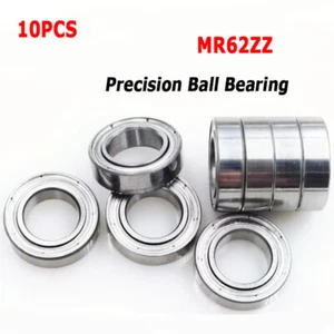 10 PIEZAS MR62ZZ Tamaño 2x6x2.5mm Rodamientos de bolas de precisión mini blindados 10 PIEZAS - Imagen 1 de 5