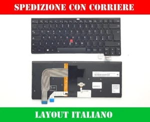 TASTIERA ORIGINALE PER LENOVO THINKPAD T460S T470S RETROILLUMINATA - Afbeelding 1 van 1