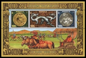 The Hunnu Empire 2230 stamp sheetlet - Mongolia 2021 MNH - Picture 1 of 1