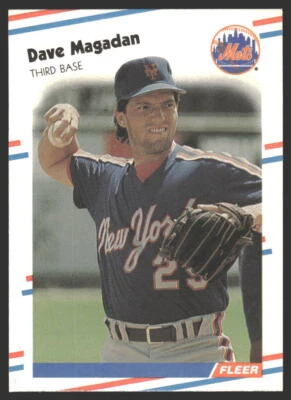 Dave Magadan #141 1988 Fleer New York Mets - Image 1 of 2