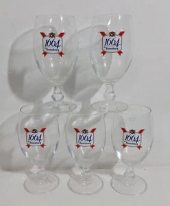 I112964 Lotto 5 bicchieri in vetro Kronenbourg 1664 - Bild 1 von 1
