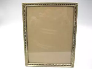 Cavalletto posteriore 8 x 10 vintage Hollywood Regency cornice oro - Foto 1 di 7