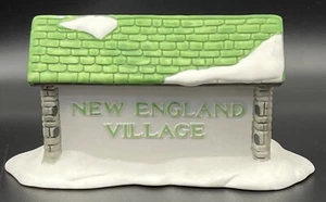 Department 56 A New England Village Schild 5,5" x 3" Weihnachten - Bild 1 von 6