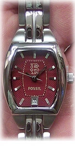 FSU Florida State Seminoles Watch Womens Fossil 3 Hand Date Wristwatch Li3013 - Picture 1 of 2