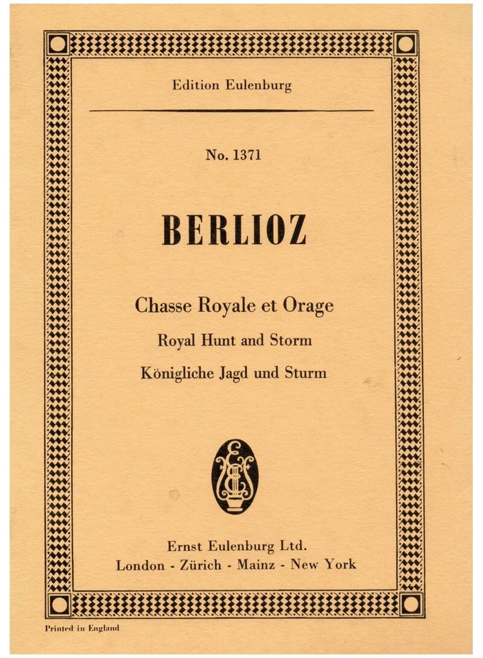 Royal Hunt and Storm orchestra Hector Berlioz Eulenburg - Image 1 of 1