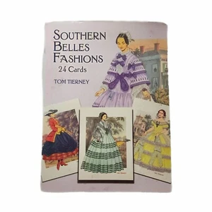Southern Belles Fashions Postcards Collectable Paper Post Cards Book Tom Tierney - Picture 1 of 9