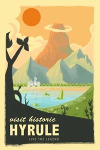 The Legend of Zelda - Visit Historic Hyrule: Live The Legend Video Game Poster - Picture 1 of 1