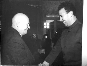 USSR Photo Nikita Khrushchev & Ahmed Ben Bella Algeria President. Moscow 1964 - Picture 1 of 2