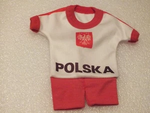 Spanien - Fußball WM Espana'82 - POLEN - Mini Trikot - 17 cm X 17cm - Bild 1 von 3