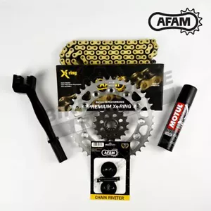AFAM X-ring Chain and Sprocket Kit fits MV Agusta 1000 F4 / F4R / F4RR 10-16 - Picture 1 of 2