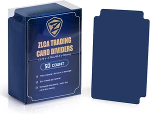 50-Piece Trading Card Dividers with Tabs, Plastic Separator for Storage Box Fold - Picture 1 of 12
