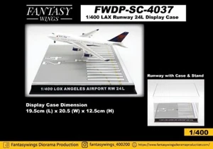 Los Angeles International RWY 24L Display Case 1/400 Fantasywings FWDP-SC-4037 - Picture 1 of 1