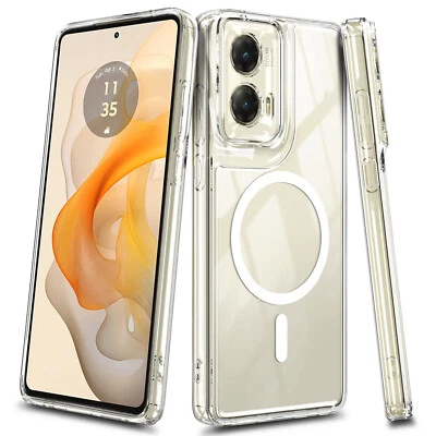 For Motorola Moto g 5G 2024 / STYLUS / PLAY / POWER Case Magsafe +Tempered Glass - Image 1 of 4