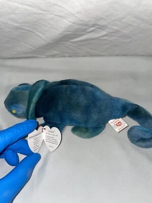 Rare Ty Original Beanie Baby Rainbow 1997 Retired W TRUE Errors / Iggy Fabric - Image 1 of 4