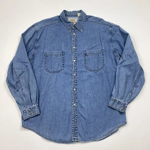 Men’s Levi’s Red Tab Long Sleeve Denim Button Down Shirt Size XL - Picture 1 of 4