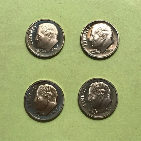 2007 S  Roosevelt Clad  Proof Dime  FREE SHIP     ***SEE PICS 1&2   Toning/Haze Cover