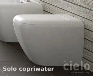 Copriwater coprivaso bianco per sanitari bagno Shui pavimento e sospesi di Cielo - Foto 1 di 1