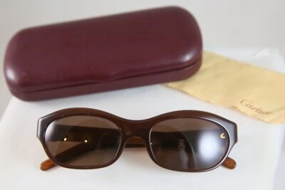 GRANDES GAFAS DE SOL CARTIER USADAS VINTAGE HECHAS EN FRANCIA - TAMAÑO PEQUEÑO Foto 1 de 4