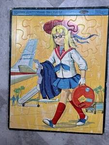 1963 Whitman Mattel Charmin Chatty frame-tray Puzzle #4457 Airport 14.5" x 11.5" - Picture 1 of 10
