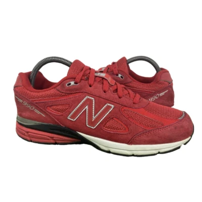 New Balance 990 v4 Niños Jóvenes Rojo Zapatos para Correr Atléticos Talla 7 KJ990RDG Foto 1 de 4