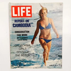 LIFE AUGUST 3 1970 CALIFORNIA GIRLS CAMBODIA CONSERVATION APOLLO 11 CHI CHENG GD - Picture 1 of 11