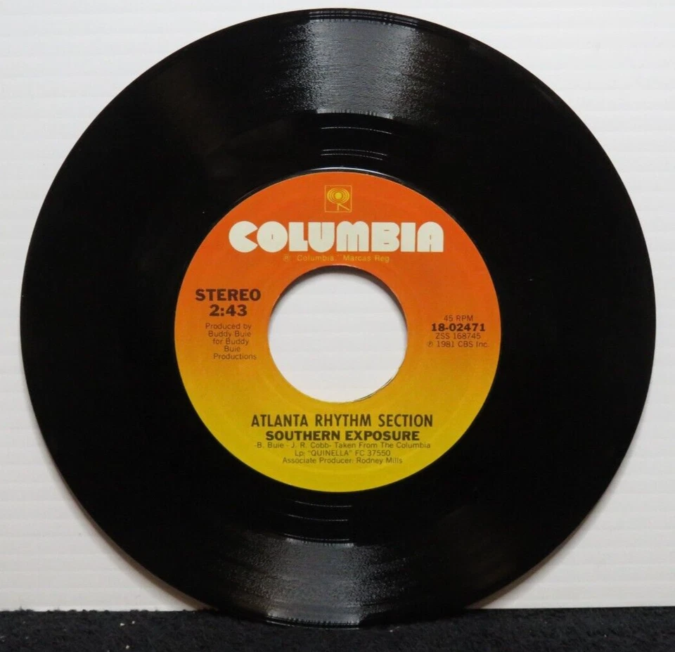 ATLANTA RHYTHM SECTION SOUTHERN EXPOSURE/ALIEN (VG+) 18-02471 45 RECORD - Image 1 of 2