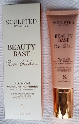 Sculpted by Aimee ~ Beauty Base Rose Golden Moisturising Primer SPF30 ~ 50ml - Image 1 of 4