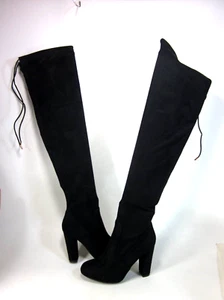 JOURNEE COLLECTION WOMEN'S MAYA OVER-THE-KNEE BOOTS,BLACK,US SIZE 7.5 MEDIUM,NEW - Picture 1 of 8