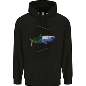 A SCI-FI Shark Childrens Kids Hoodie - Picture 1 of 3