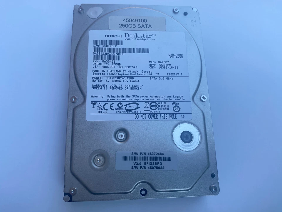 XEROX fiery HARD DISK / Festplatte  45049100 / 0A33423  für fiery EX8002 - Image 1 of 1