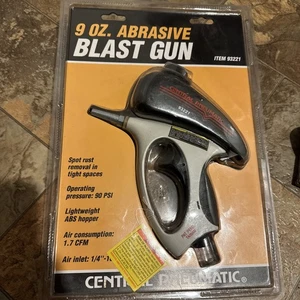 NWT SEALED~9 oz. Blast Gun~Removes Paint Rust~ Central Pneumatic~ Item NO. 93221 - Picture 1 of 2