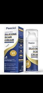 Psecici Advanced Formula Silicone Scar Cream Progessional Grade 1.7 Fl Oz NIB - Picture 1 of 6