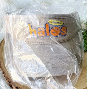 Halos Oranges Cap America Tangerine Khaki Washed Chino Hat Visor Embroider Work - Picture 1 of 3