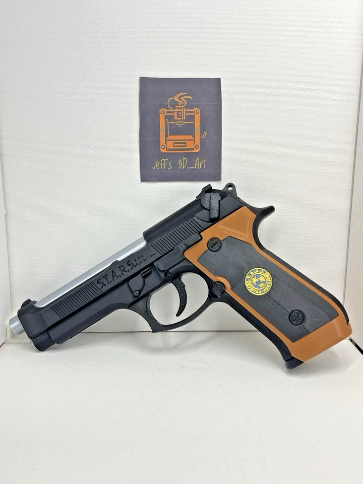 Beretta 92F Samurai Edge Resident Evil handgun 1:1 Prop Cosplay Costume - Image 1 of 4