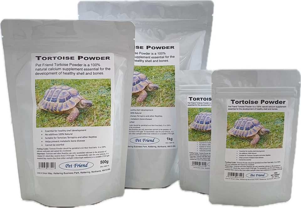 Pet Friend Tortoise Powder Reptile Calcium Food Dusting Supplement