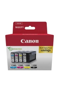 Canon PGI-1500 C M Y BK Vorteilspack 4 Tintenpatronen (Schwarz, Cyan, Magenta, G - Photo 1/2