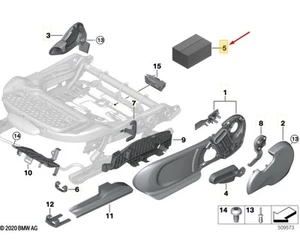 MINI CABRIO F57 JCW Front Seat Fastening Kit 52107365918 NEW GENUINE - Picture 1 of 2