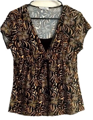 Blusa sincronizada Y2K Carol Rose Baby Doll talla mediana pradera floral cottagecore Foto 1 de 4