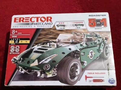 Erector by Meccano Engineering & Robotics 18202 5 en 1 Roadster Modelo Nivel 2 Nuevo en caja Foto 1 de 4