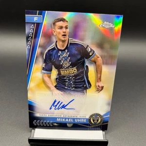 2024 Topps Chrome MLS #CA-MU Mikael Uhre Refractor Auto Philadelphia Union - Picture 1 of 2