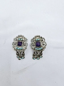 MATL M Regis Ricardo Salas MS-12 925 Sterling Earrings - Picture 1 of 11