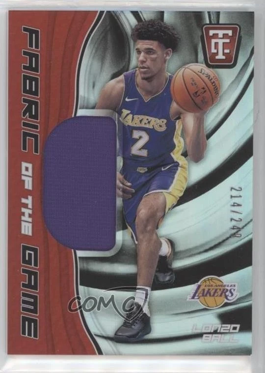 2017-18 Panini Totally Certified Fabric of the Game Rookies /249 Lonzo Ball RC - Image 1 of 2