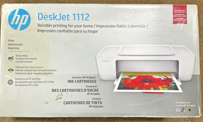 HP DeskJet 1112 InkJet Printer F5S23A#B1H  ✅ ❤️️ ✅ ❤️️ OPEN BOX! - Image 1 of 4
