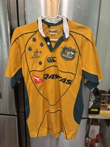 Wallabies Australia Rugby Jersey Quanta’s Size S Vintage Short Sleeve - Picture 1 of 5