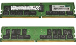 64GB HP SKhynix 2x32GB 2Rx4 PC4-2933Y DDR4 RAM HMA84GR7JJR4N-WM P03052-091 G10 - Picture 1 of 3